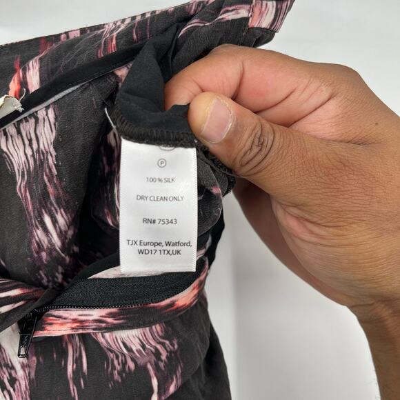 Cynthia Rowley Womens Silk Boho Casual Tie Dye Wide Leg Pull On Pants Size 2 - Picture 8 of 11